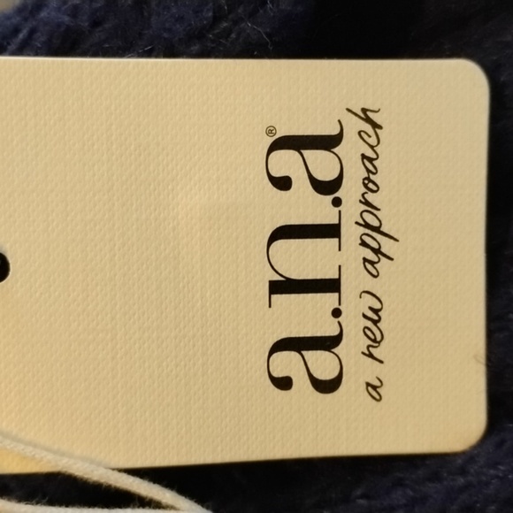 a.n.a. Woman's Blue Sapphire Scoop Neck Sweater, Size: M-L, NWT - Picture 6 of 8